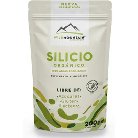 Wildmountain, Silicio Orgánico Suplemento Alimenticio Vegano Sin Azúcar 200gr