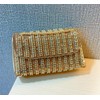 zebrum Evening Clutch Bag for Women, Chain Shoulder Bags Rhinestones