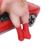 Pig Statue UV Resistant Coating Handcraft Resin Pig Figurine Red