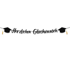 Graduation Decoration, Congratulations Garland, Black, Graduation 2025 Decoration, Graduation, Banner Garland Graduation for Graduation Bachelor Exam, Passed Graduation Party Decoration