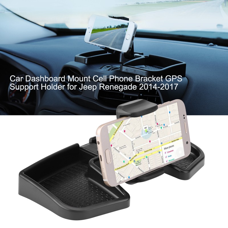 360°Rotating Car Dashboard Mount Cell Phone Bracket GPS Support Holder