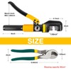 YUZES Hydraulic Crimping Tool and Cable Cutter, 12 AWG to