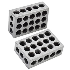 marddpair Parallel Block Set 1 x 2 x 3 Blocks 23 Holes 0.0003 Inch Machinist Fit for Milling Machine