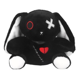 Cartoon Soft Bunny Plush Toy Boys Girls Cute Animal Stuffed Doll Toy Home Decoration for Office Party Black