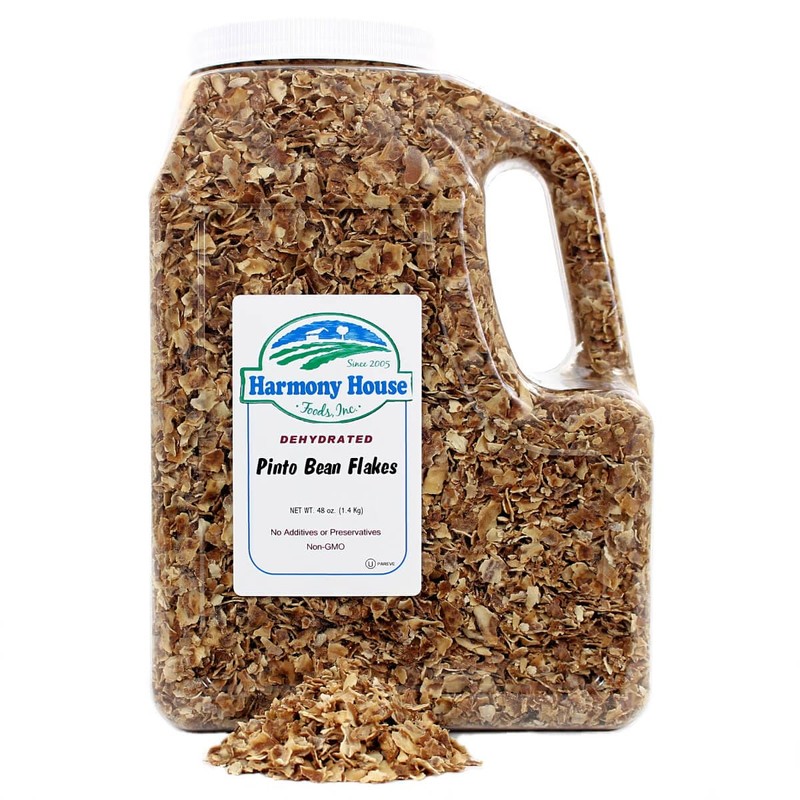 Harmony House Foods Dehydrated Pinto Bean Flakes (48 oz, Gallon