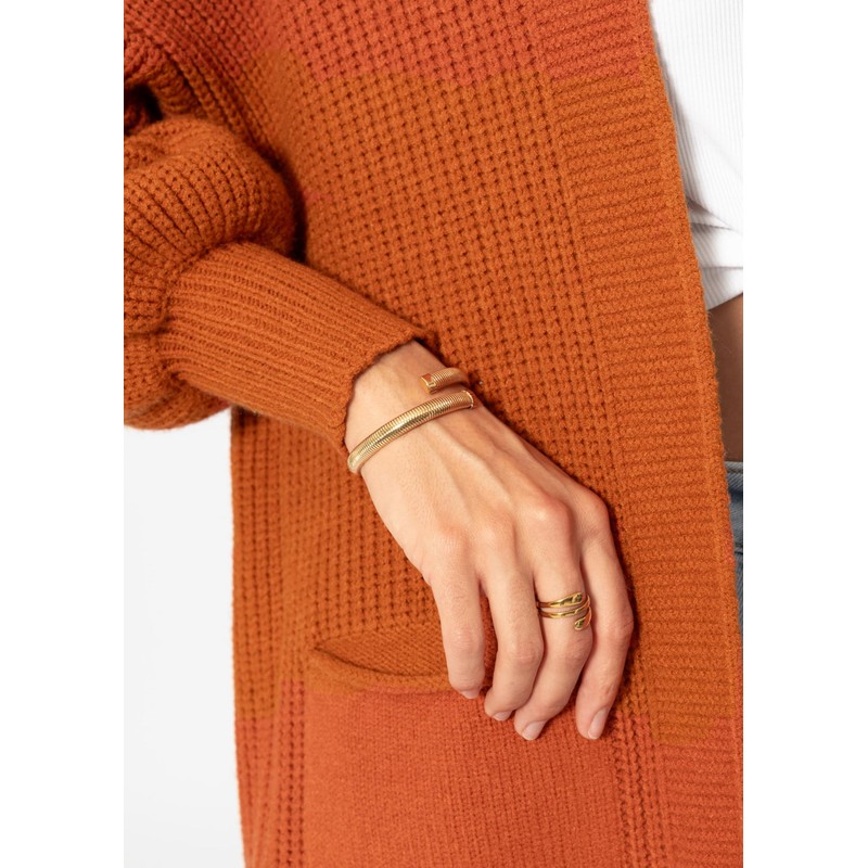 SASSYCLASSY Women's Long Cardigan with Pockets, Open Front, Long Sleeve,