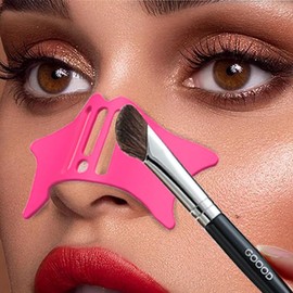 i-laesh Pro Silicone Nose Contouring Tool: Easy-Clean, Durable Makeup Applicator for Natural Shadow Effects (Nose Shadow Tool - Rose red)