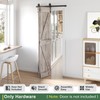 Roymelo 28" Bifold Sliding Barn Door Hardware Track Kit,Side Mounted