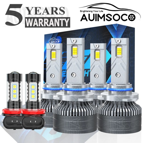 AUIMSOCO For Toyota RAV4 2006-2012 LED Lights Bulb High Low