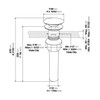 KAIYING Pop Up Drain, Bathroom Sink Drain Stopper with Overflow,