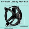 Hipoilk Gable Mount Attic Fan with Adjustable Thermostat, 16 Inch
