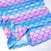 Blue Mermaid Nightgowns Matching Girls&Dolls Flutter Sleeve Pajamas Pjs,Size 10