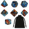 GWHOLE 7 PCS Polyhedral Dice Set Dungeons and Dragons Table