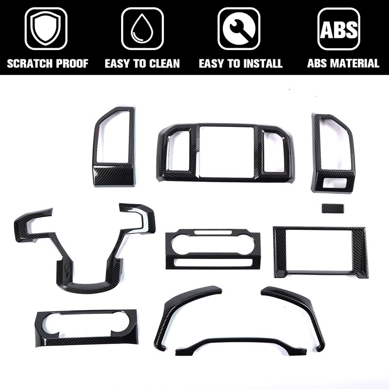Jimen Compatible with Ford F150 2015-2020, 11PCS Interior Trim Kits