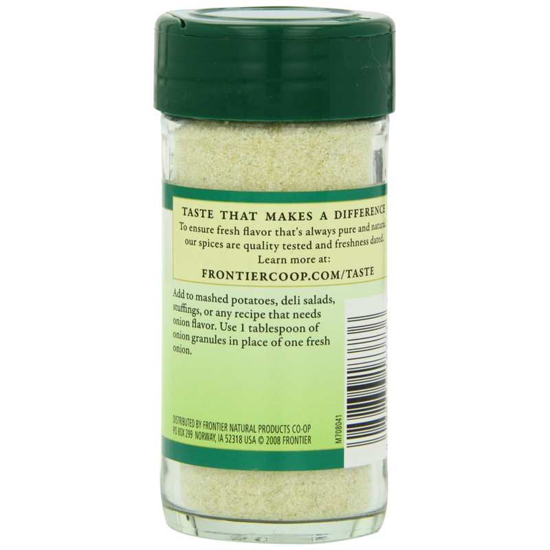 Frontier Natural Products Onion, White Granules, 2.29-Ounce