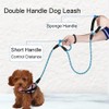 Double Handle Dog Leash 6FT Reflective Rope Lead with Two