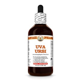 Uva Ursi (Arctostaphylos Uva-Ursi) Dry Herb Tincture, Made in Hawaii, Organic Raw Materials, All Natural, Vegan, Pure Liquid Extract - 4 fl.oz