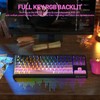 Free wolf M87 V2 87 Keys Membrane Gaming Wireless Keyboard,80%