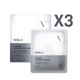 노라(NOLA) 브이 리프팅 크림 랩핑 마스크(24gX4매) 3박스 NOLA V-Lifting Cream Wrapping Mask (24gX4 sheets) 3 boxes