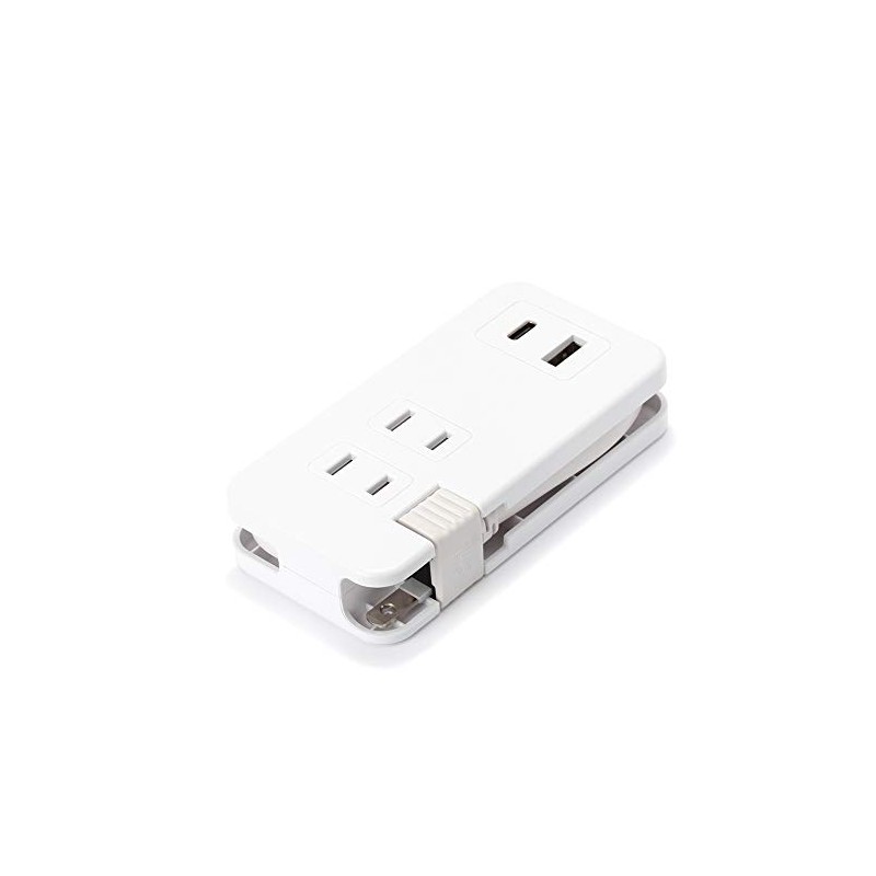 Premium Style iCharger PG-UACTAP04WH AC Power Strip with USB Port,