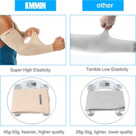 KMMIN Arm Sleeves, Unisex Warmer UV Protection Sleeves for Driving, Cycling, Golf, Basketball Warmer, Cooling Arm Sleeves, UPF 50 Sunblock Protective Gloves for Men, Women, Adults