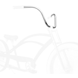 Unbranded 750mm x 330mm Cruiser Bike Handlebar - Silver