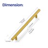 Ravinte 10 Inch Cabinet Handles Brushed Brass Drawer Pulls Stainless