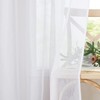 PONY DANCE Voile Curtains, White, Transparent, Tab Top Curtain, Set