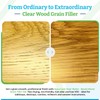 Aqua Coat Water-Based Clear Wood Grain Filler Gel, Fast-Drying, Low