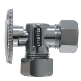 2 Pc XFITTING 5/8 Inch Od Compression x 5/8 Inch OD Compression Angle Valve, 5-5-1=2XX