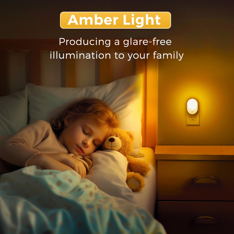 L LOHAS LED Motion Sensor Night Light,[2-Pack] Night Lights Plug