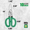 SK 10" Compound Action Tin Snips, Metal Shears with Forged