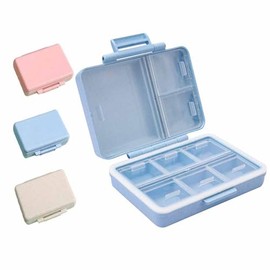 GeorgeX Organizador de Pastillas con 9 Compartimentos Organizador Diario de Pastillas Vitamina, Aceite de Pescado, Uso Diario