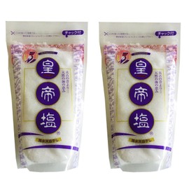 [Official 30 Years Foundation/Emperor Salt Honpo] Emperor Salt (10.6 oz (300 g) x 2 Pieces, Additive-Free Natural Salt (From the Times of the Time) [Natural Sea Blessing Sea Sun Drie]