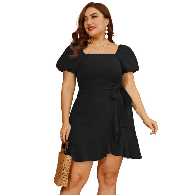 SAMPEEL Summer Dress for Women 2024 Work Casual Short Sleeve