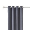 Blackout Curtain Polyester Bedroom Darkening Curtains Dark Grey for Household