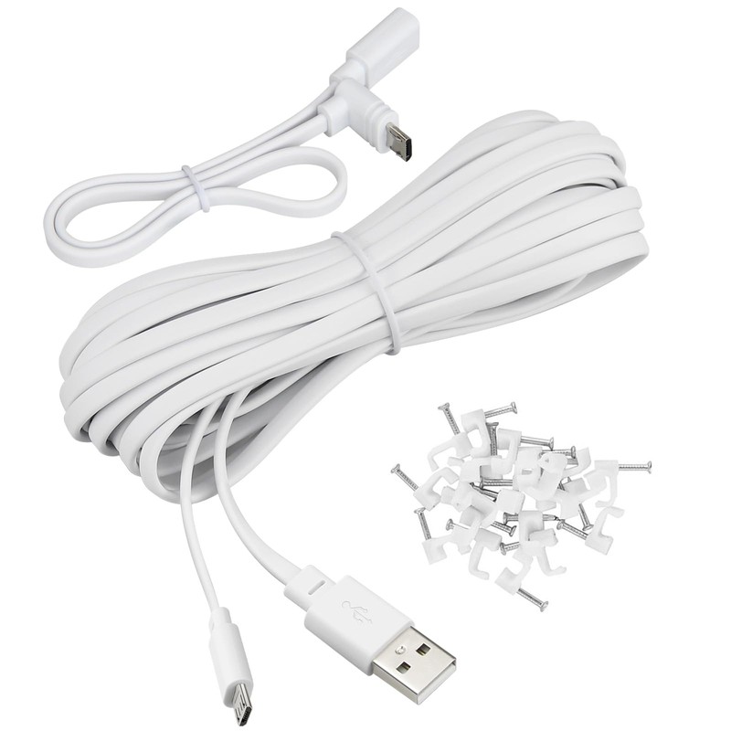 Smays 25 ft Micro USB Extension Cable Compatible with Wyze