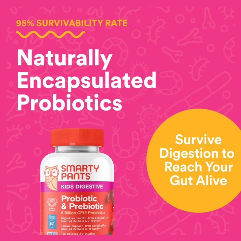 Smartypants Probiotico Inmunidad Ninos 4 Billion Cfu Fresa