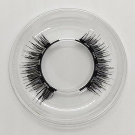 Magnetic Eyelashes Natural Look 2 Pairs Lashes Reusable Cat Eye Magnetic Lashes with Applicator Without Eyeliner Magnetic Lashes Kit No Glue Needed (Black,L 2 Pairs)