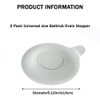 2Pcs Silicone Bathtub Stopper,Universal Sink Plug Bathtub Drain Stopper for