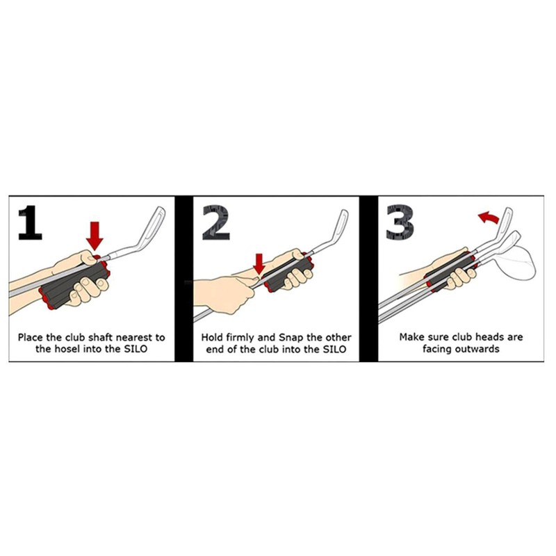 aternee Golf Club Retainer Fixed Support Fixed Clip Holder Holds