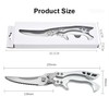 Poultry Scissors, Sharp Kitchen Scissors, Stainless Steel with Ergonomic Handle,