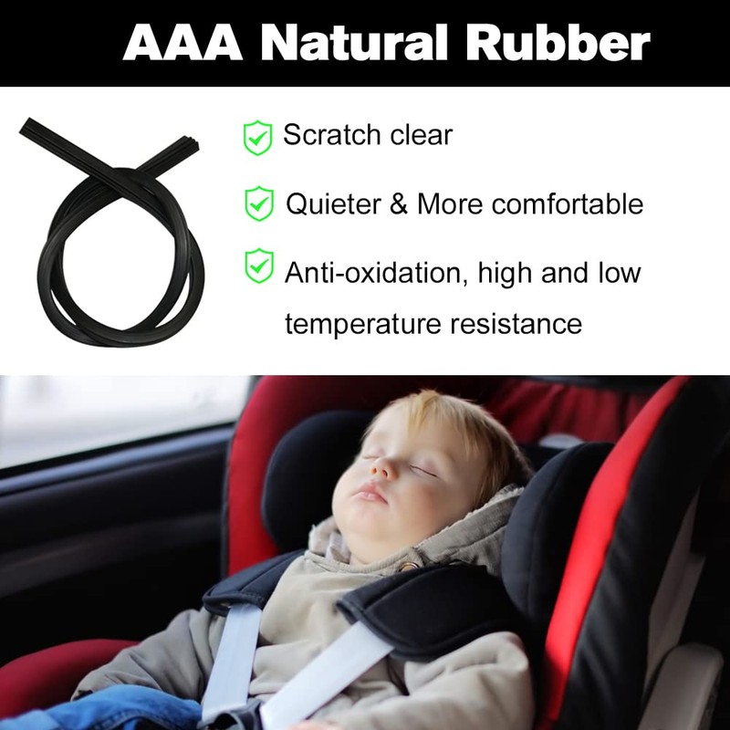 Ruolin Car Rear Wiper Black Replacement Rear Wiper Arm +