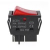 4pcs 30A 250V KCD2 KCD4 Rocker Switch DPST 4-pin Red