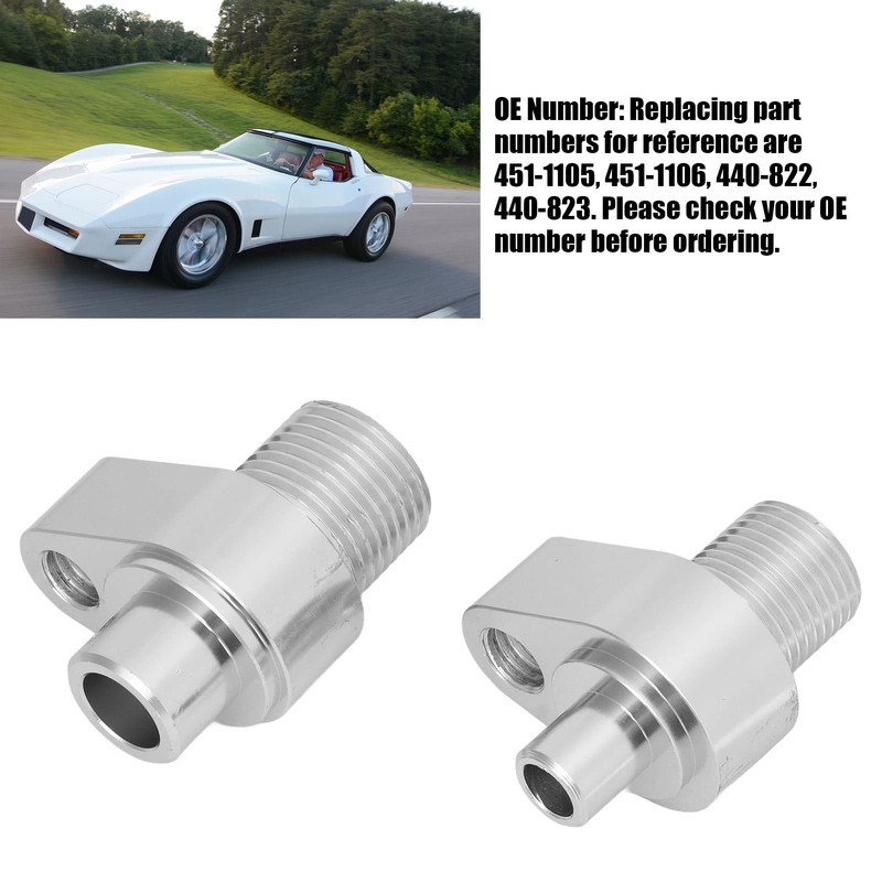 LS Swap AC Compressor Adapter Aluminum Fittings Kit, 8AN/10AN Connector