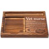 Vet Nurse Gifts for Women, Wooden Sticky Note Pad Holder