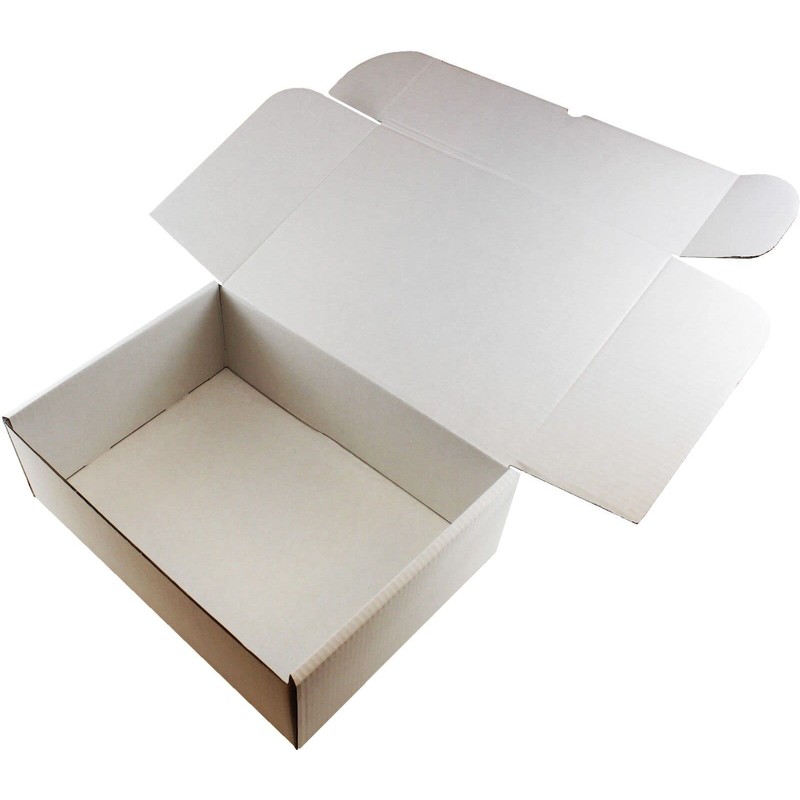 5 x White SHOE Boxes Size: 15" x 11" x