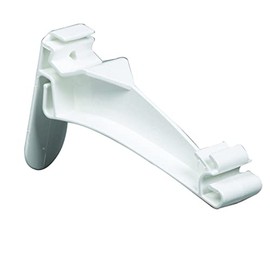 Amerimax M0722B Gutter Hanger, K-Style, Hidden, Traditional, Vinyl, White, 5-in. - Quantity 1