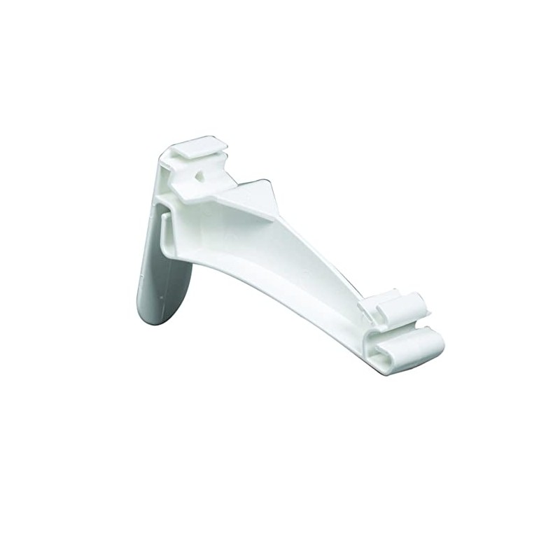 Amerimax M0722B Gutter Hanger, K-Style, Hidden, Traditional, Vinyl, White, 5-in.