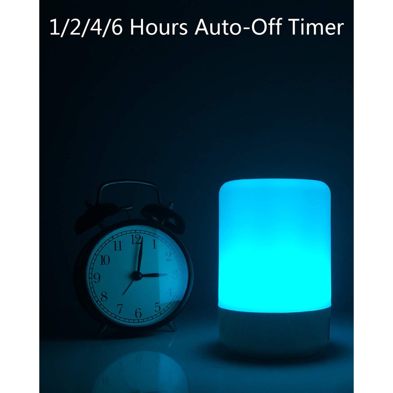 salipt LED Bedside Lamp, 4 USB Ports, Table Lamp Touch